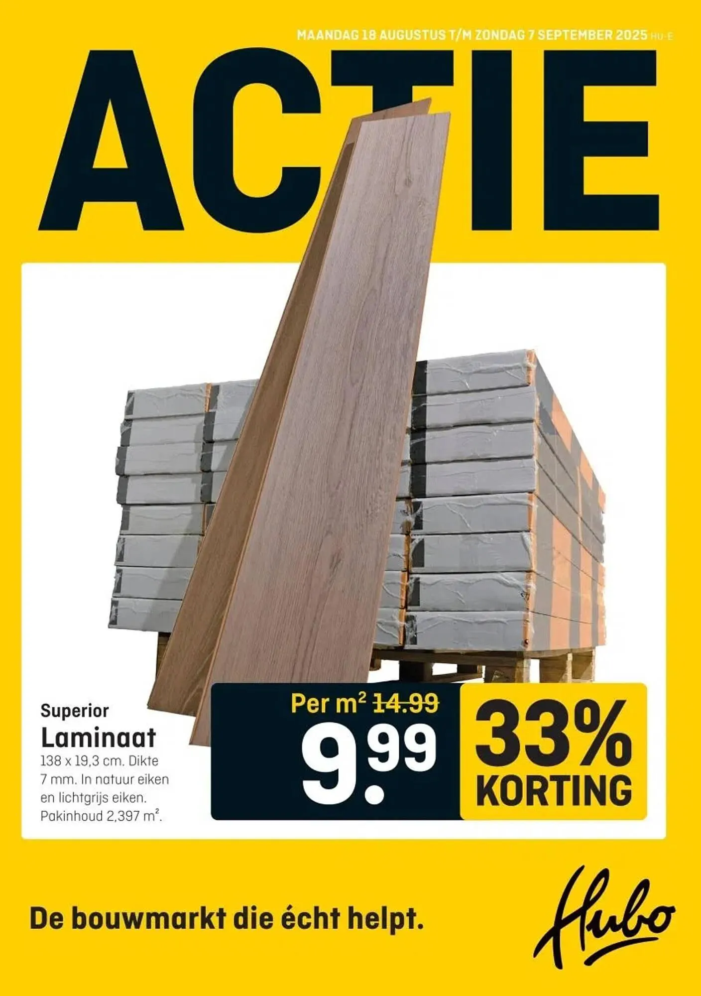 Hubo folder van 18 augustus tot 7 september 2025 - Folder pagina 1