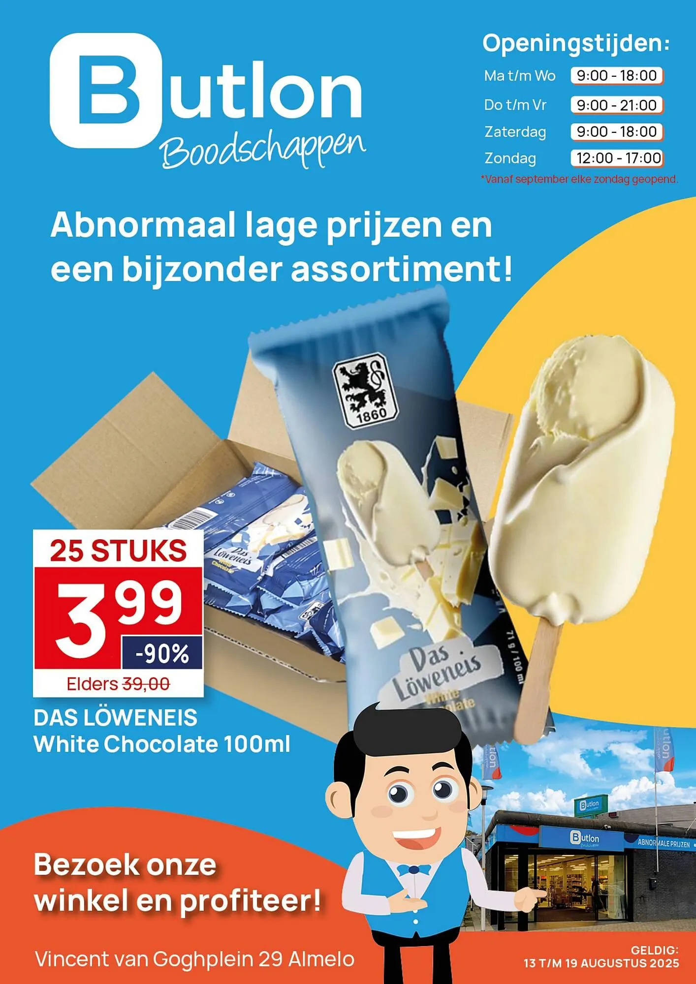 Butlon folder van 13 augustus tot 19 augustus 2025 - Folder pagina 1