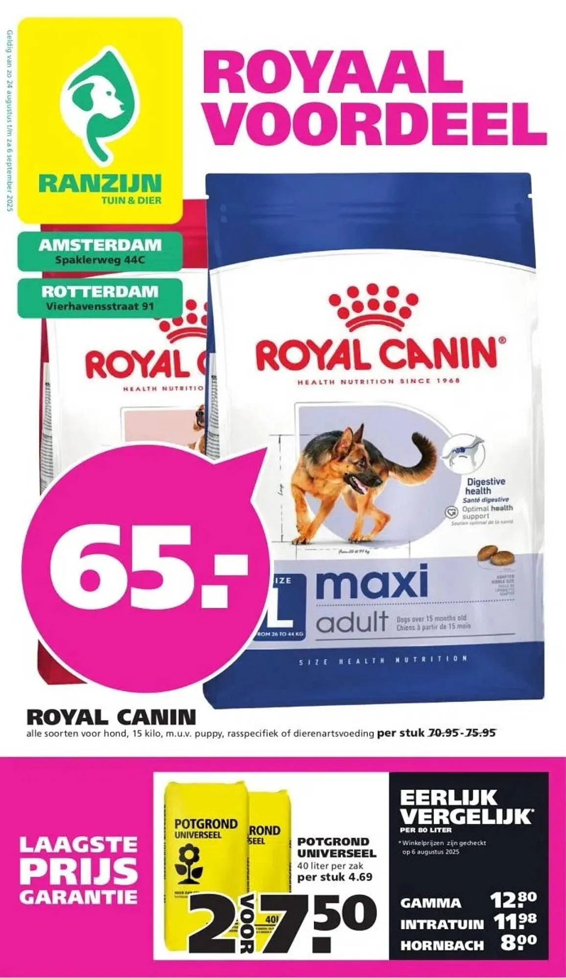 Ranzijn folder van 24 augustus tot 6 september 2025 - Folder pagina 1