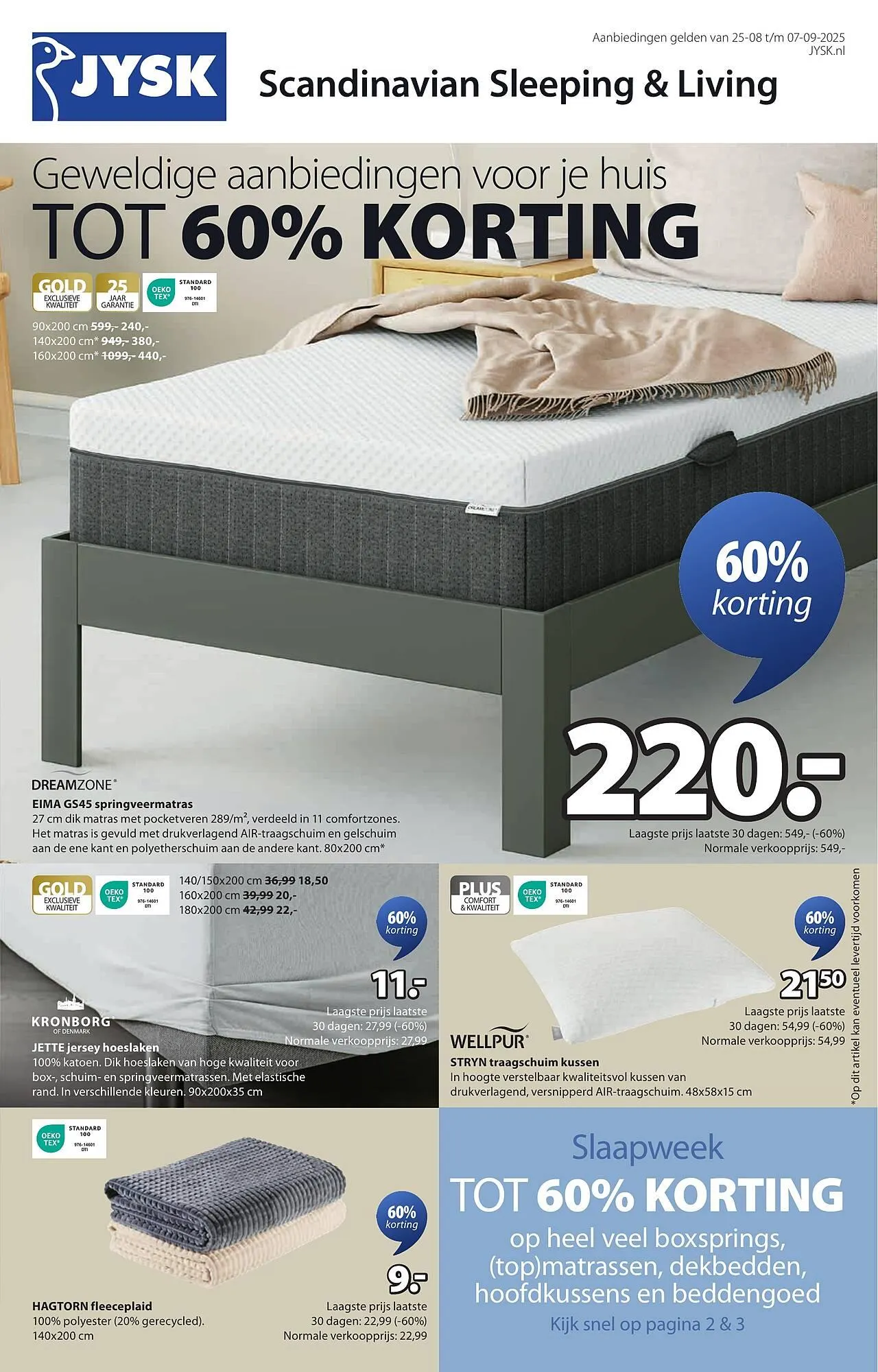 Jysk folder van 25 augustus tot 7 september 2025 - Folder pagina 1