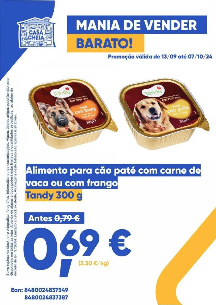 Folheto Tandy 300g de 16 de setembro até 7 de outubro 2024 - Pagina 1