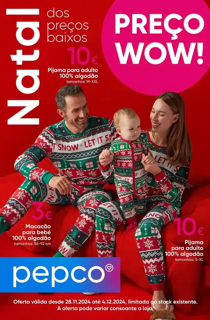 Folheto Pijamas de natal de 28 de novembro até 4 de dezembro 2024 - Pagina 1