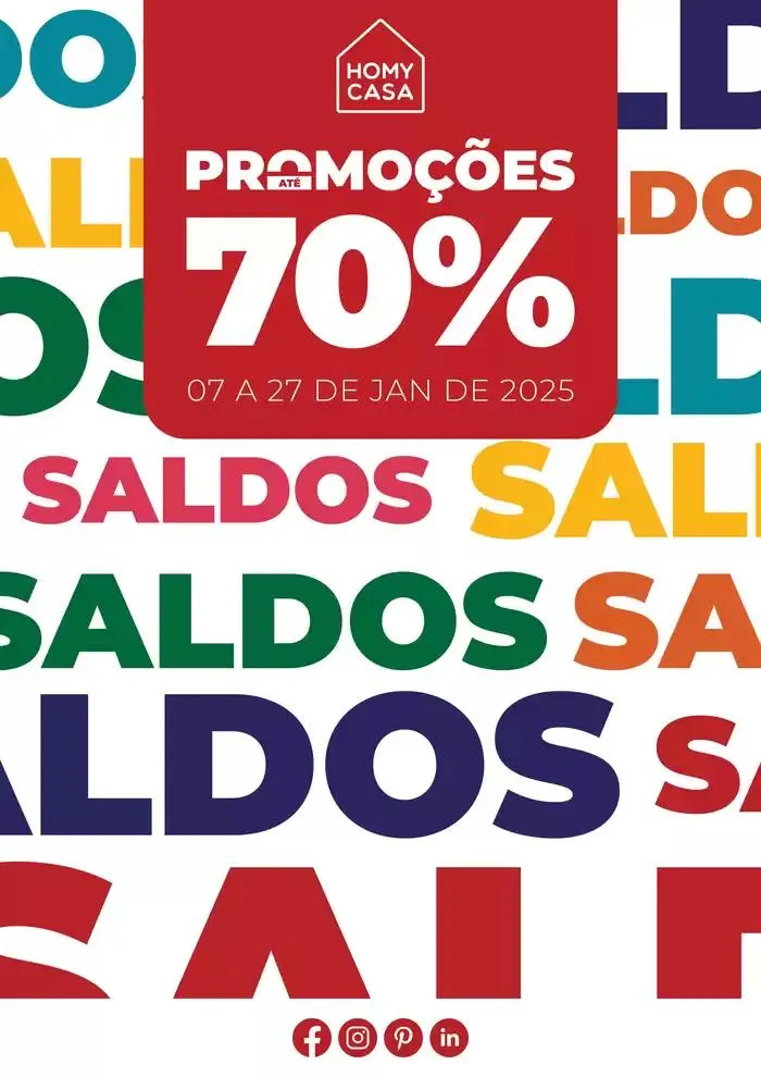 Folheto SALDOS de 7 de janeiro até 27 de janeiro 2025 - Pagina 1