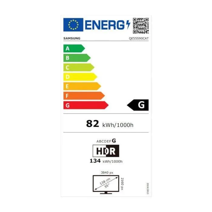 Televizor Smart OLED, Samsung 55S90C, 138 cm, 4K Ultra HD, HDR, Clasa G