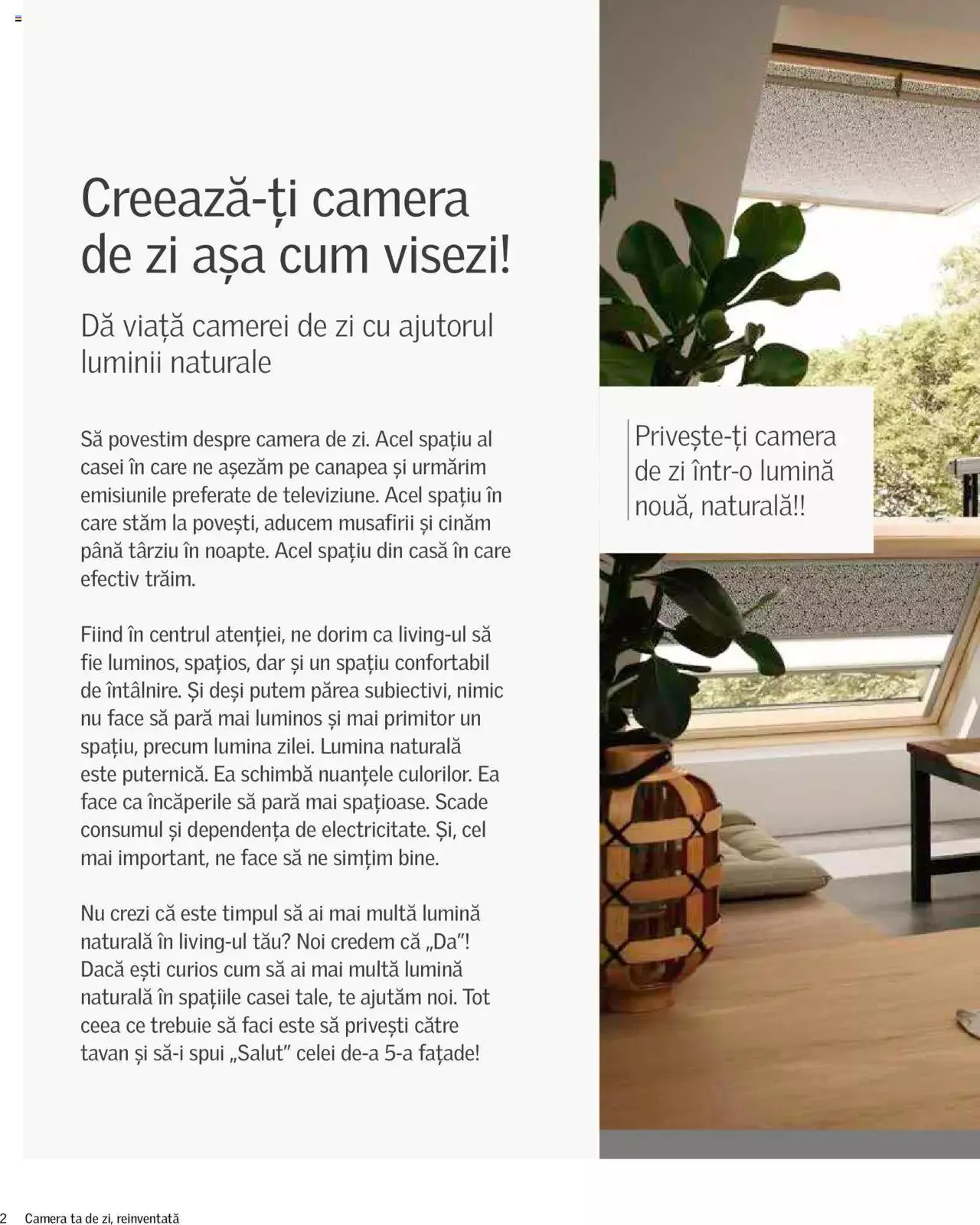 Catalog Velux catalog - Camera ta de zi reinventată de la 27 decembrie până la 31 decembrie 2024 - Revista Pagina 2