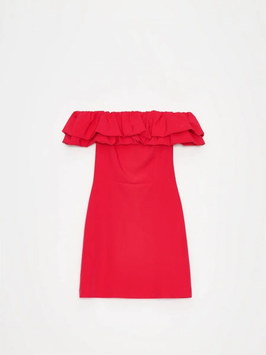 Rochie mini cu umerii goi