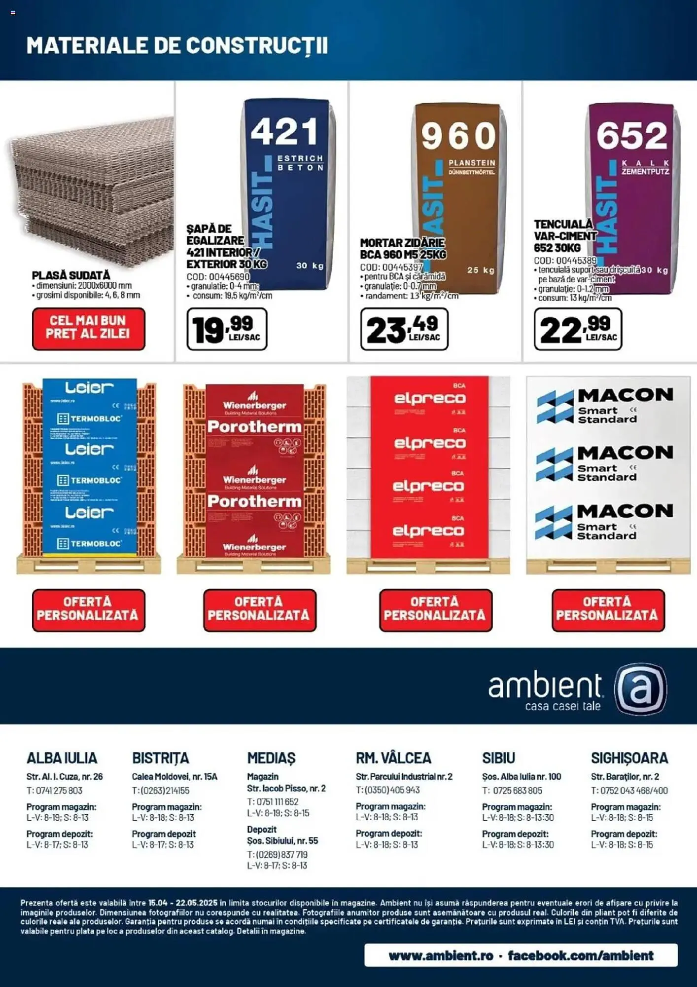Catalog Catalog Ambient de la 15 aprilie până la 22 mai 2025 - Revista Pagina 16