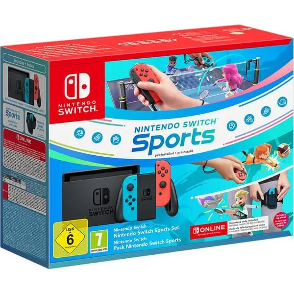 Consola NINTENDO Switch (Joy-Con Green/Red) Sports Bundle HAD