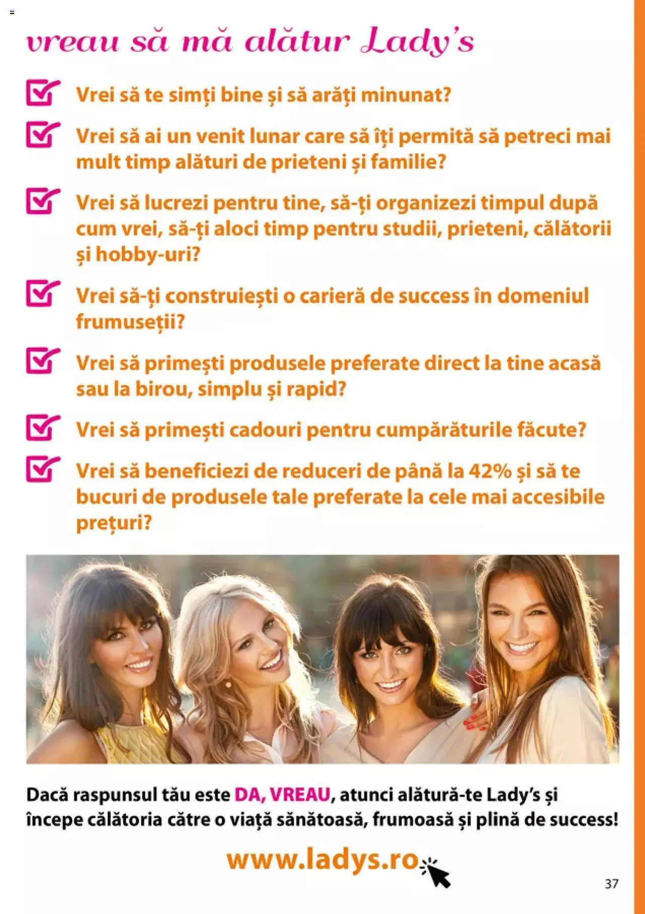 Catalog Lady’s catalog - Manual de la 17 aprilie până la 31 decembrie 2023 - Revista Pagina 38