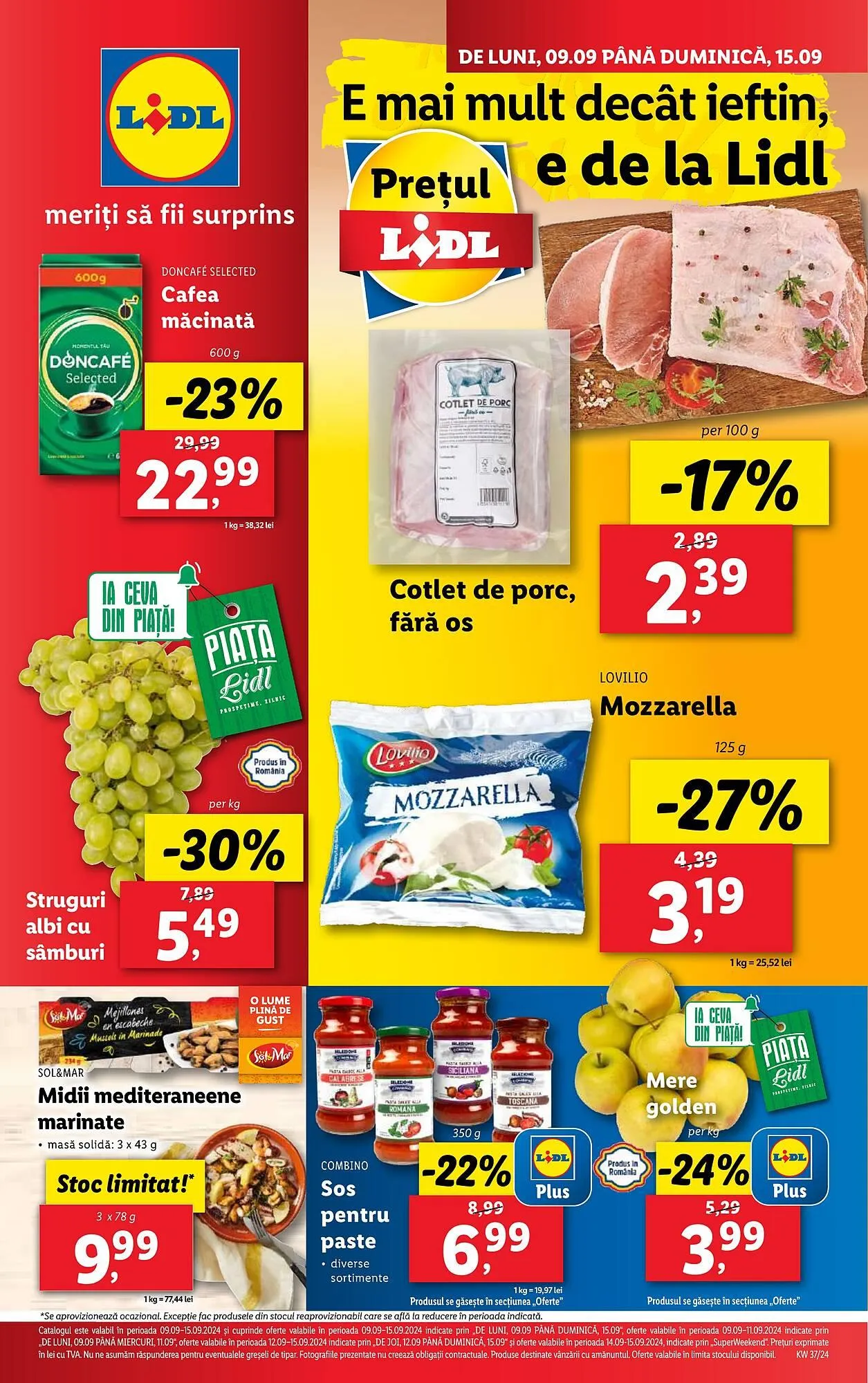 Catalog Catalog Lidl de la 9 septembrie până la 15 septembrie 2024 - Revista Pagina 1