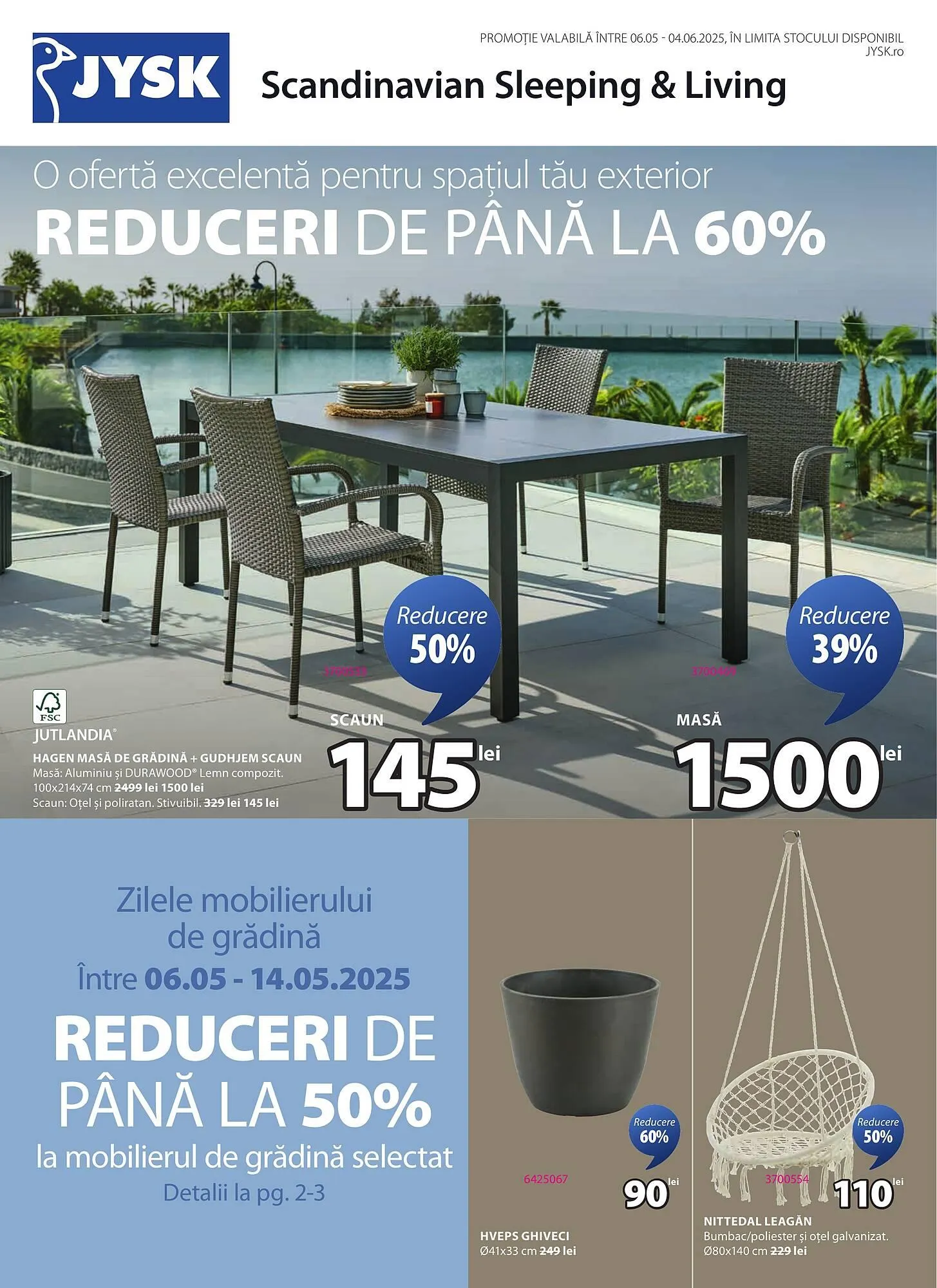 Catalog Catalog JYSK de la 6 mai până la 4 iunie 2025 - Revista Pagina 1