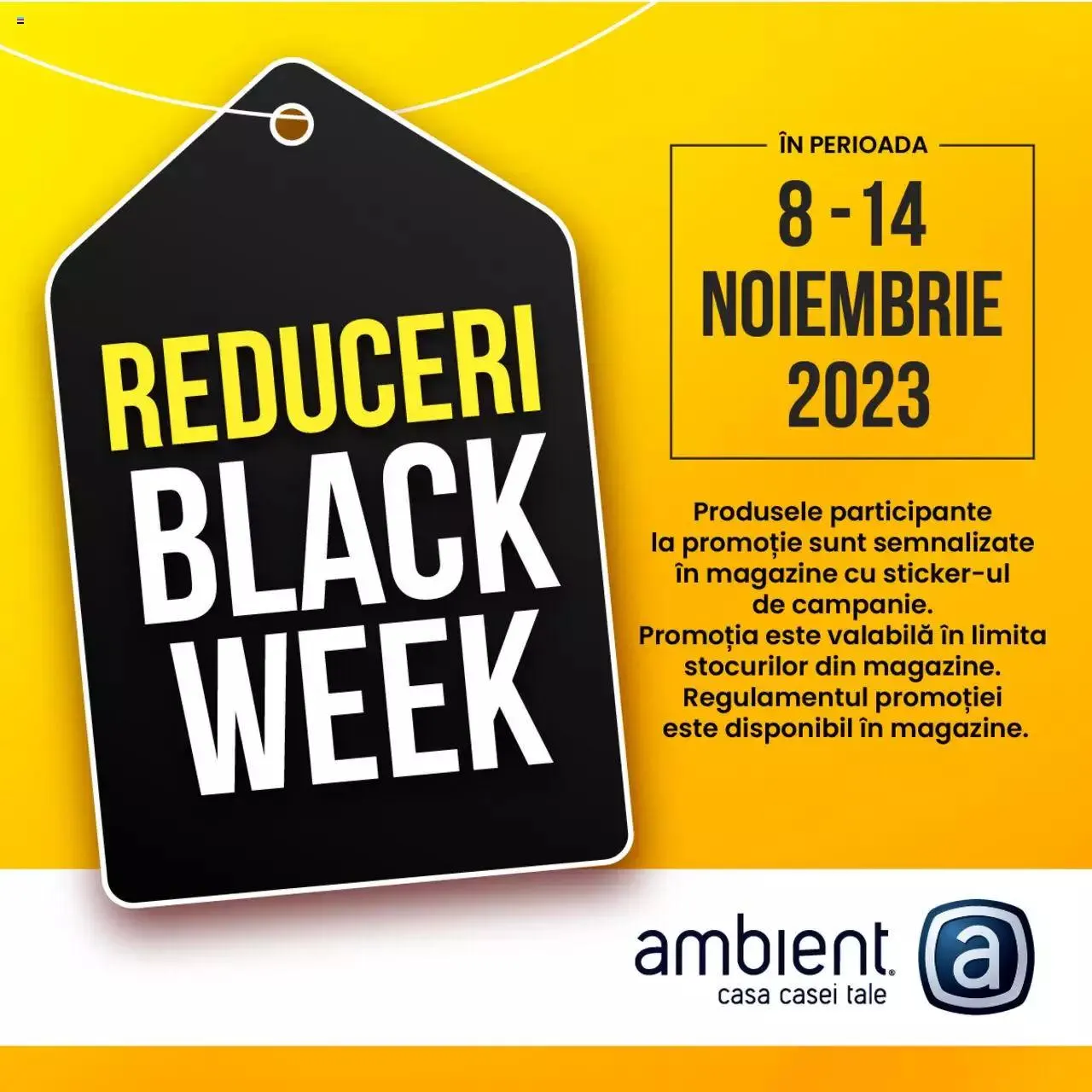 Catalog Ambient catalog - Black Friday notificarea de la 8 noiembrie până la 14 noiembrie 2023 - Revista Pagina 1