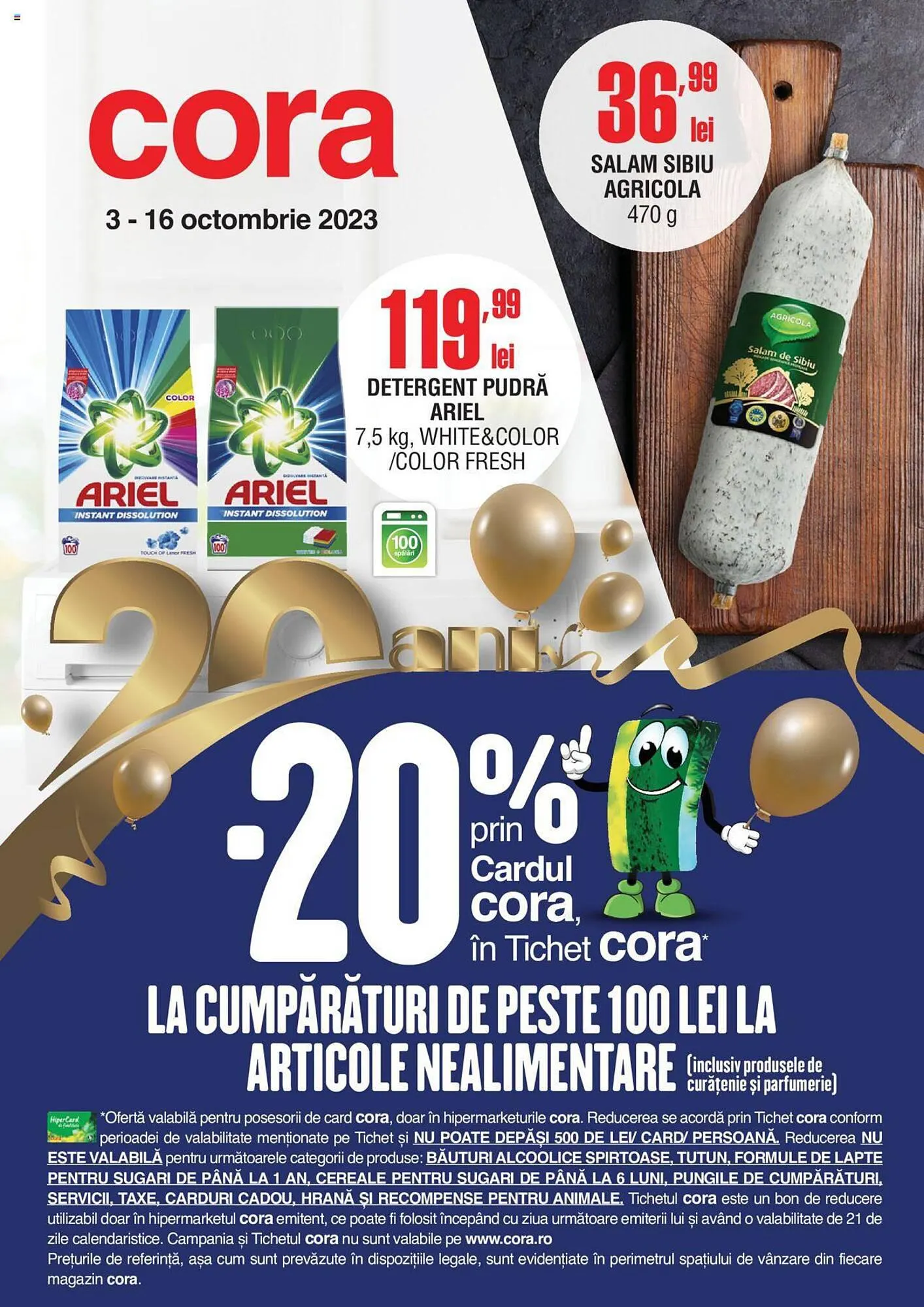 Catalog Cora catalog de la 3 octombrie până la 16 octombrie 2023 - Revista Pagina 1