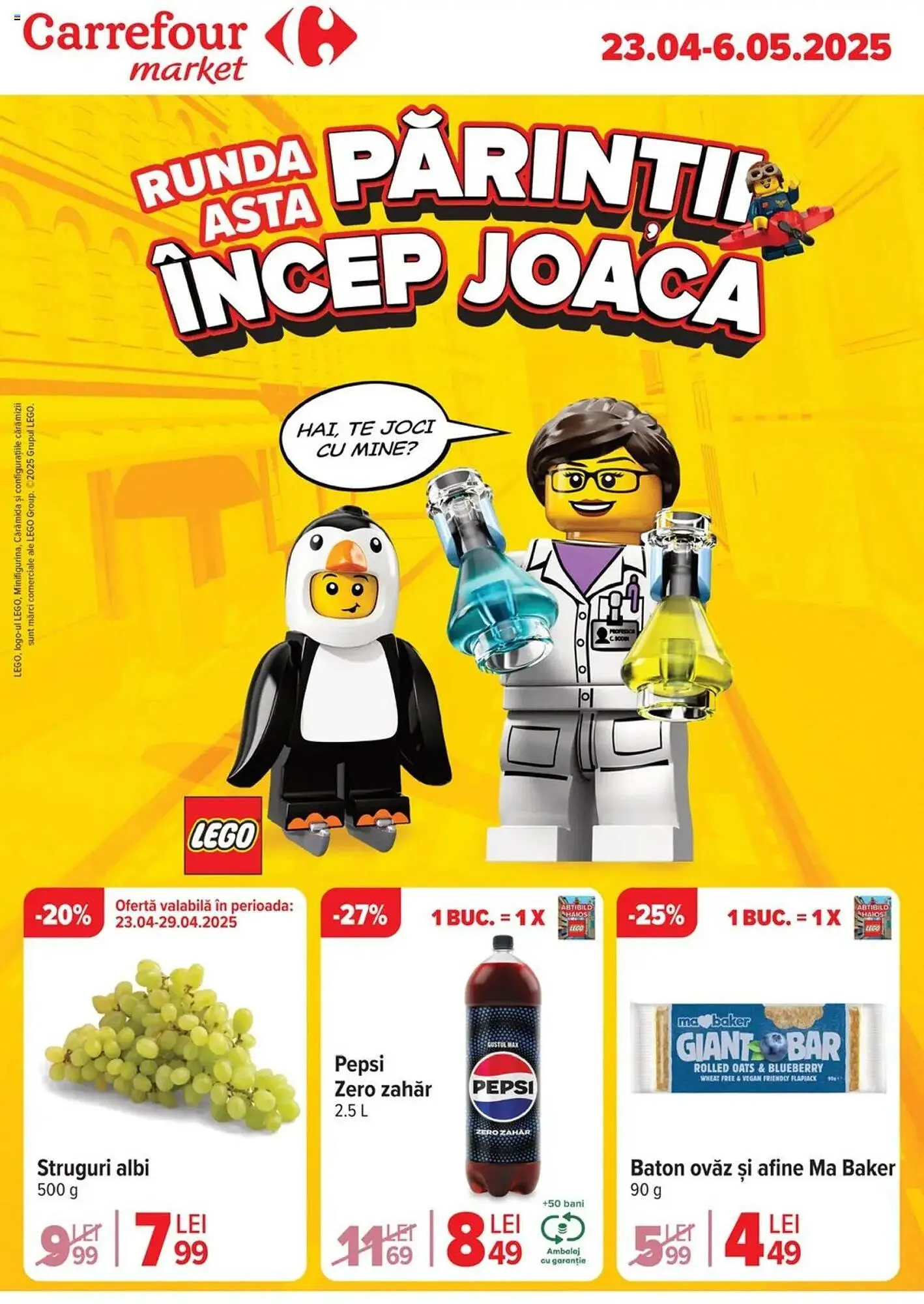 Catalog Catalog Carrefour Market de la 23 aprilie până la 6 mai 2025 - Revista Pagina 1