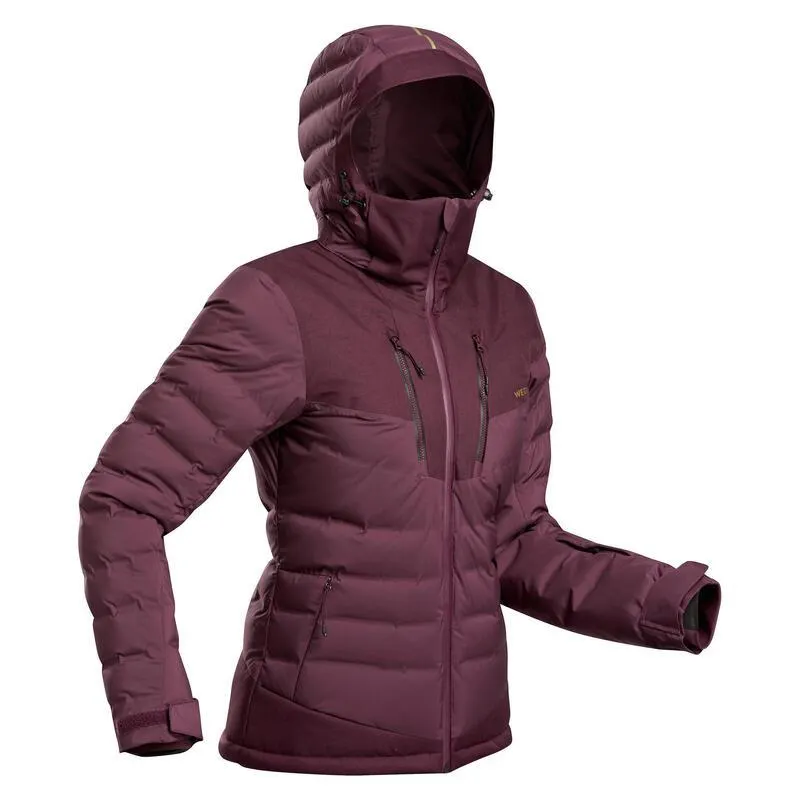 Geacă impermeabilă călduroasă schi Warm 900 Bordo Damă