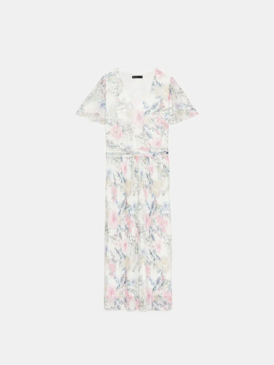 Rochie midi cu bază plisată