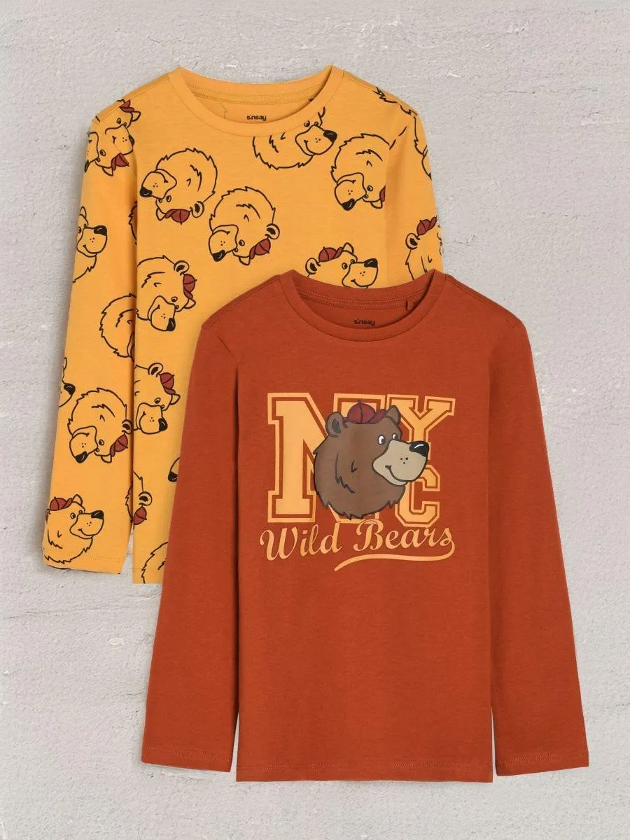 Tricou cu mânecă lungă 2 pack