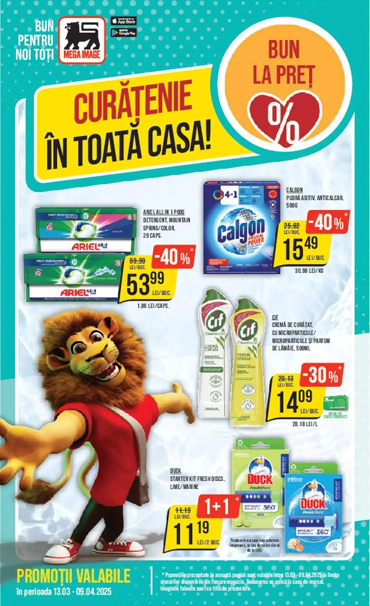 Catalog Catalog Mega Image de la 13 martie până la 9 aprilie 2025 - Revista Pagina 1