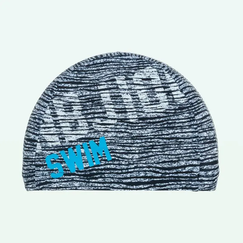 Cască de înot material textil mărime L print Sava Negru