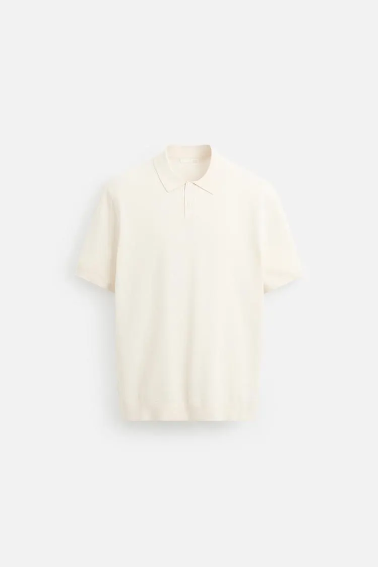 TRICOU POLO CU STRUCTURĂ DE PIQUÉ
