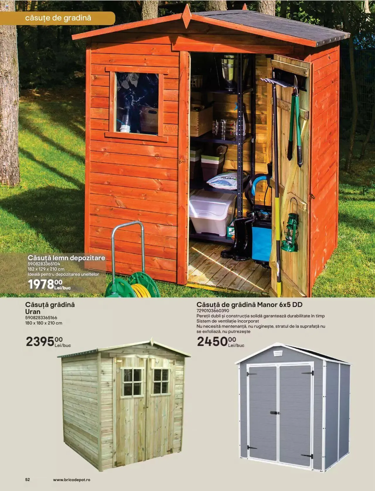 Catalog Brico Depot catalog - Bucuria momentelor de la 1 iunie până la 30 septembrie 2023 - Revista Pagina 52