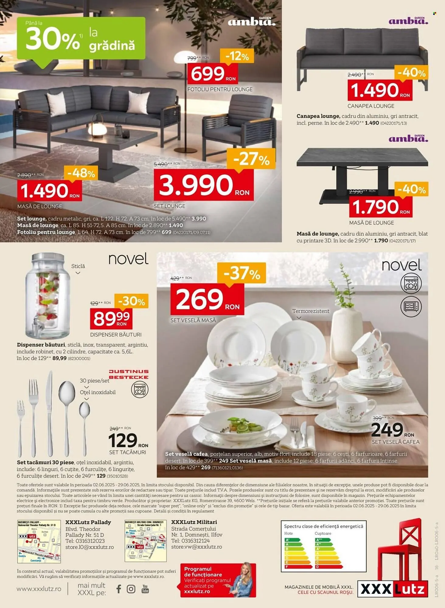 Catalog Catalog XXXLutz de la 2 iunie până la 29 iunie 2025 - Revista Pagina 16