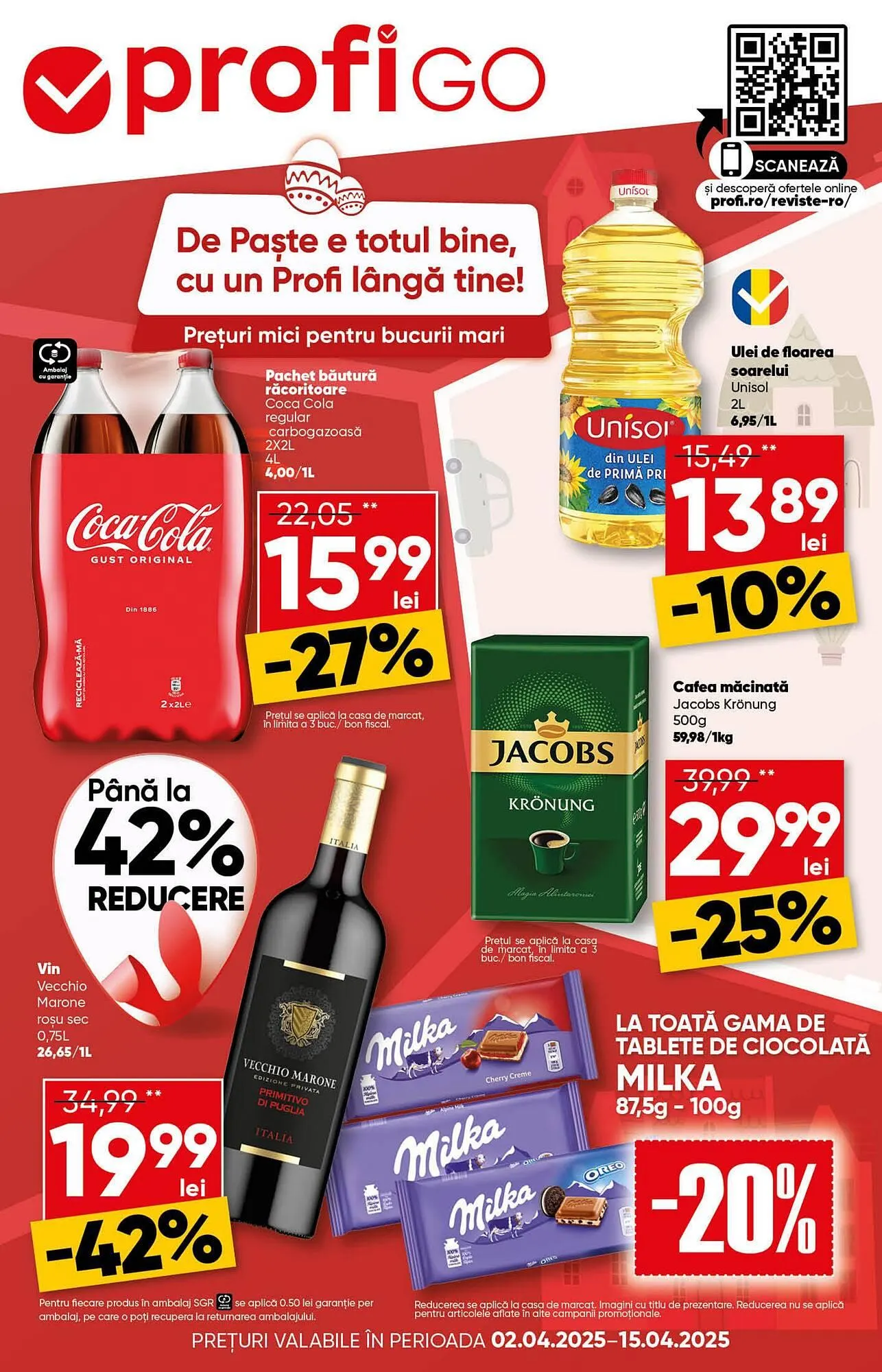 Catalog Catalog PROFI de la 2 aprilie până la 15 aprilie 2025 - Revista Pagina 1