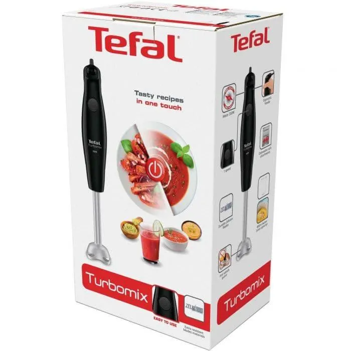Mixer vertical Tefal Turbomix HB121838, 350 W, 1 viteza, Negru