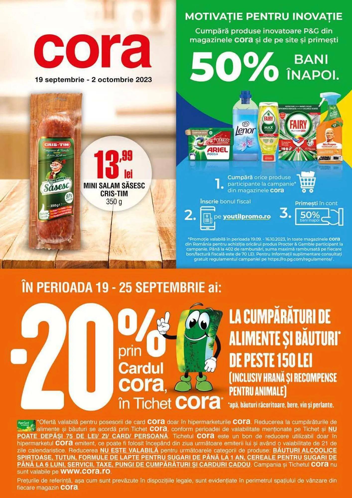 Catalog Cora catalog de la 19 septembrie până la 2 octombrie 2023 - Revista Pagina 1