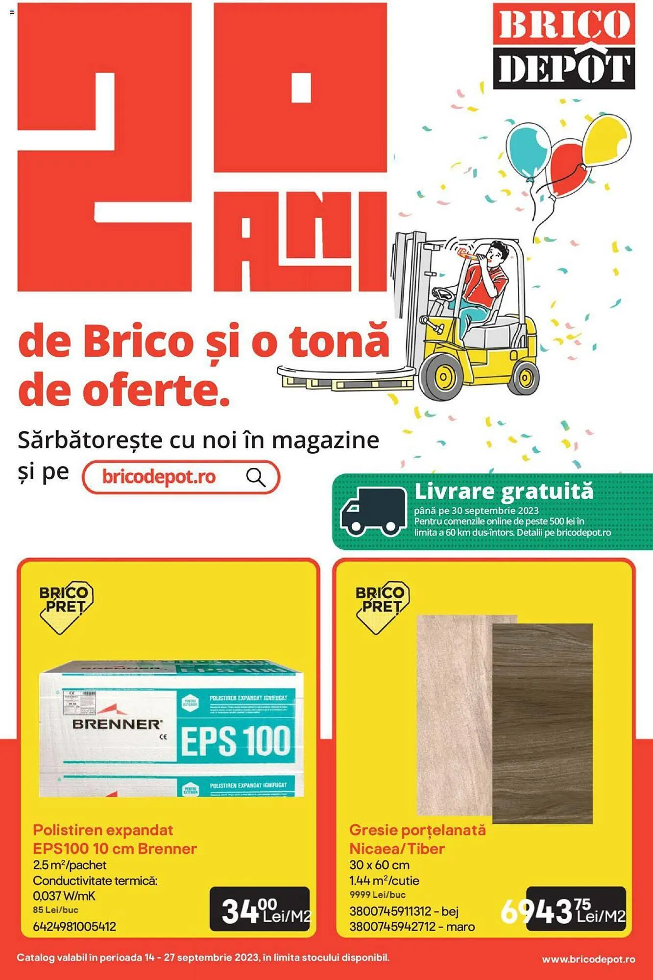 Catalog Brico Depôt catalog de la 14 septembrie până la 27 septembrie 2023 - Revista Pagina 1