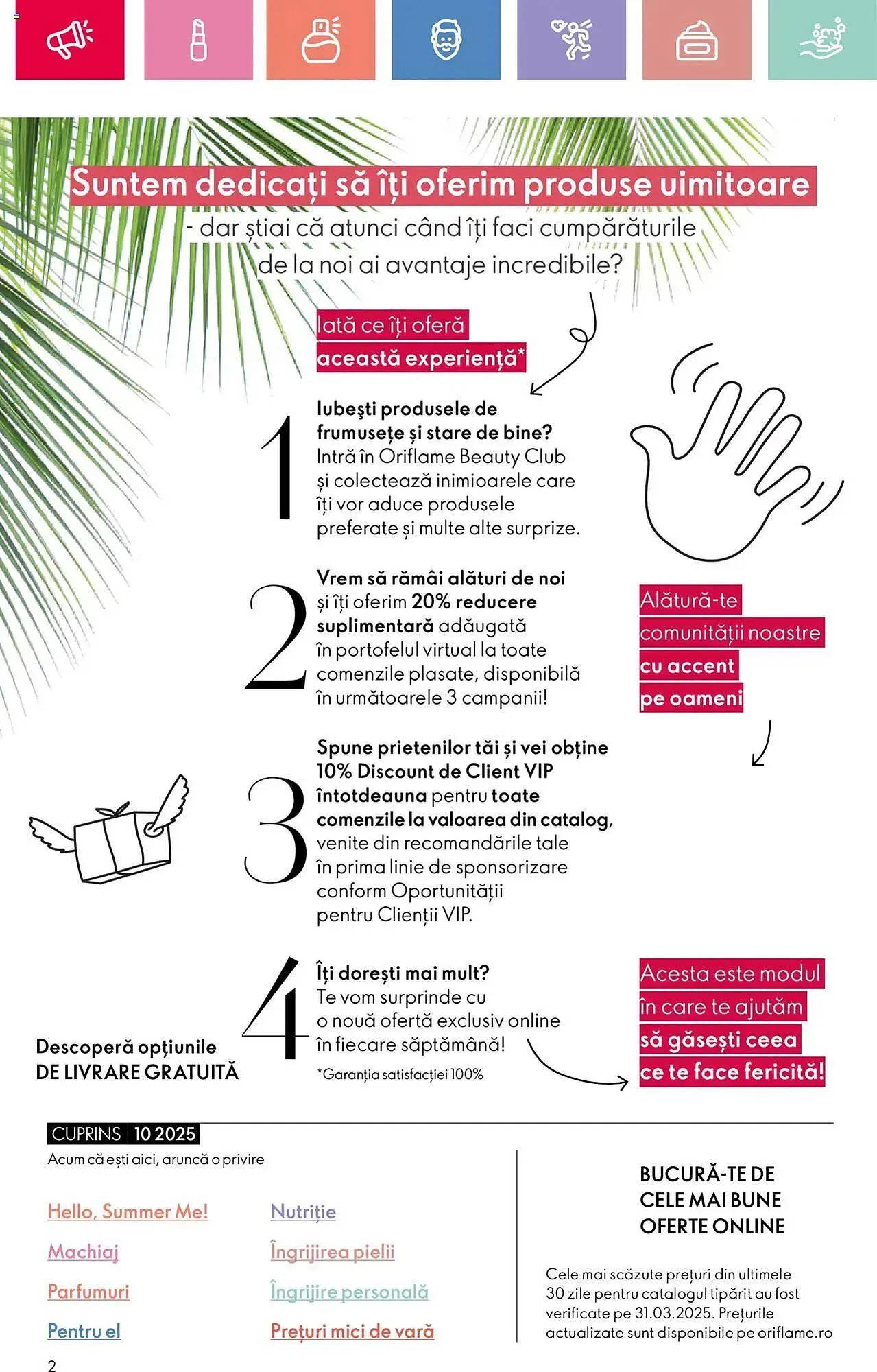 Catalog Catalog Oriflame de la 6 iulie până la 26 iulie 2025 - Revista Pagina 2
