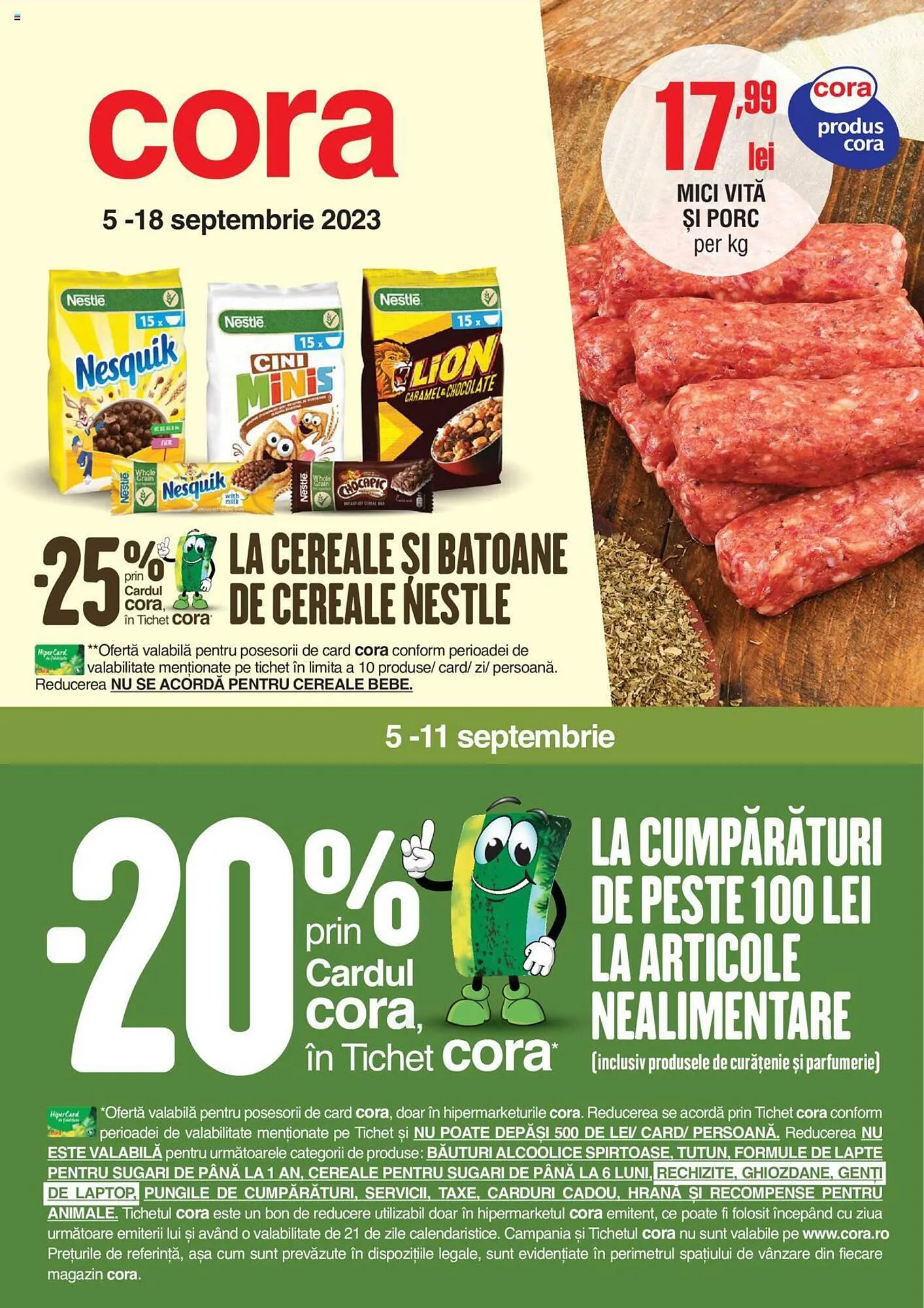 Catalog Cora catalog de la 5 septembrie până la 18 septembrie 2023 - Revista Pagina 1