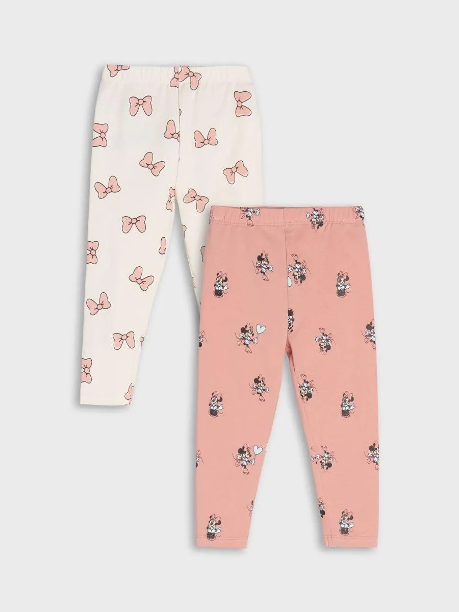 Set de 2 perechi de colanți Mickey Minnie