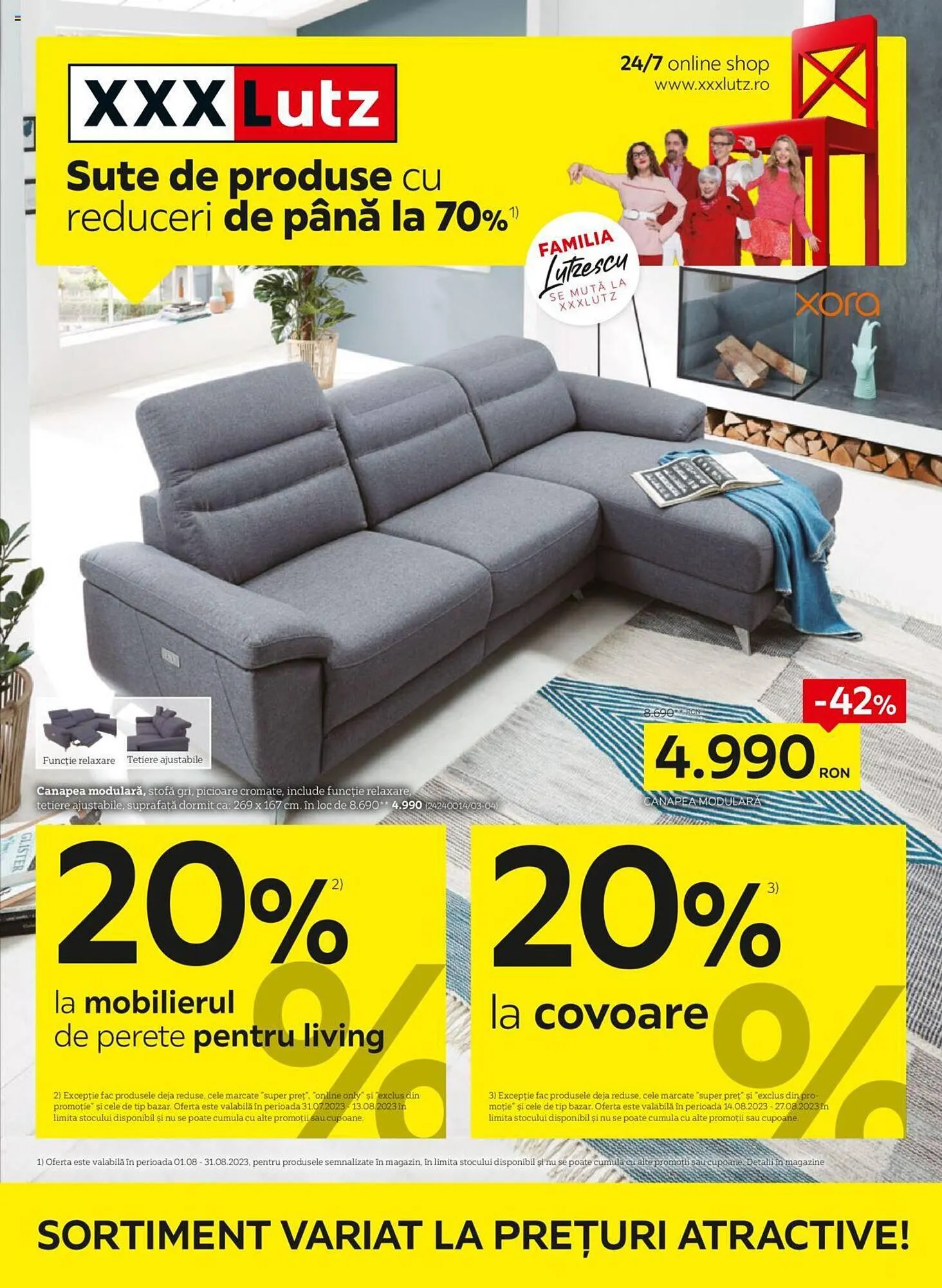 Catalog XXXLutz catalog de la 1 august până la 31 august 2023 - Revista Pagina 1
