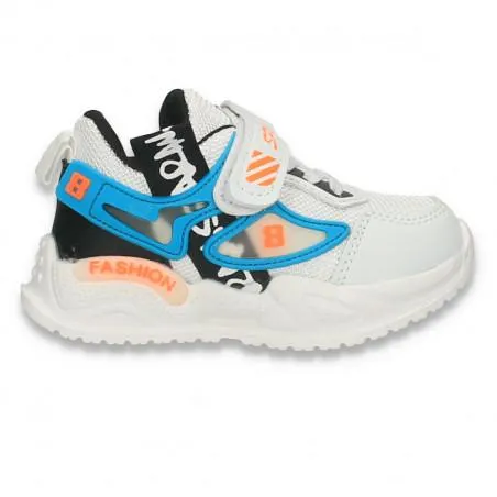 Pantofi sport pentru copii, albi - W694