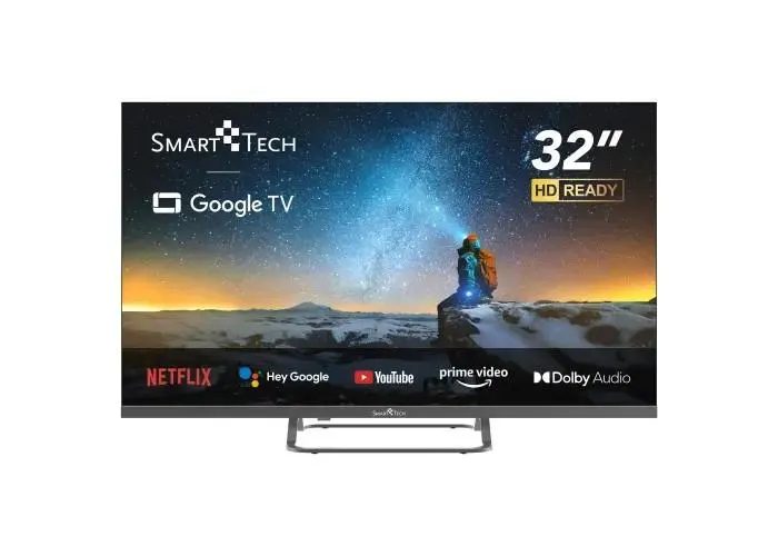 Televizor SmartTech LED 32HG01V, 81 cm, HD, Clasa E, Negru