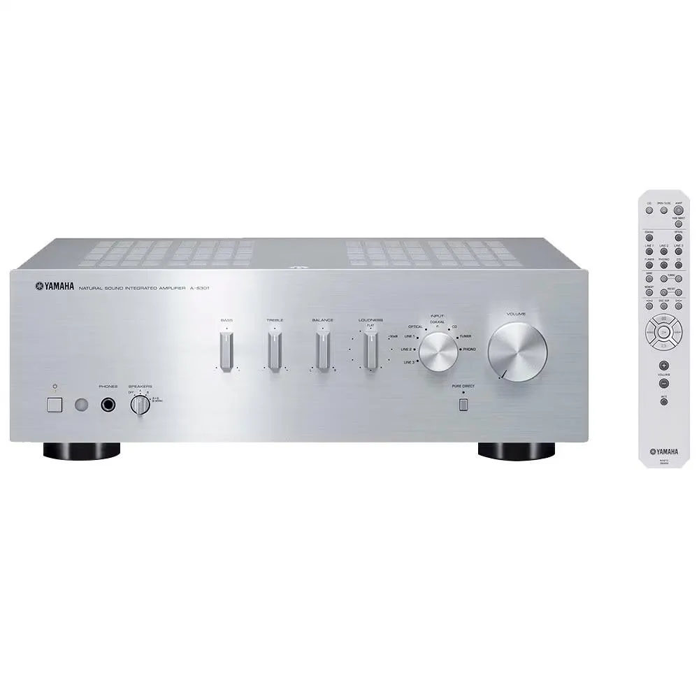 Amplificator stereo YAMAHA A-S 301S, 60W, argintiu