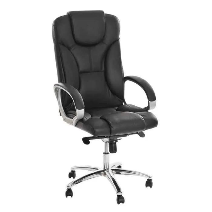Scaun birou directorial OFF 5860, rotativ, piele + imitatie piele, negru, 1C