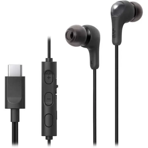 Casti JVC HA-FR9UC-B-U, Cu Fir, In-Ear, Microfon, USB-C, negru