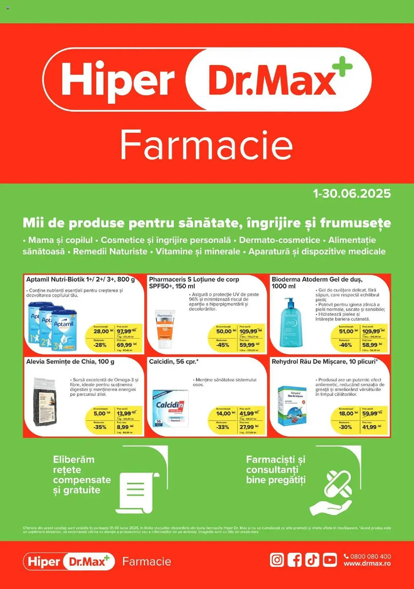 Catalog Catalog Dr.Max de la 1 iunie până la 30 iunie 2025 - Revista Pagina 1