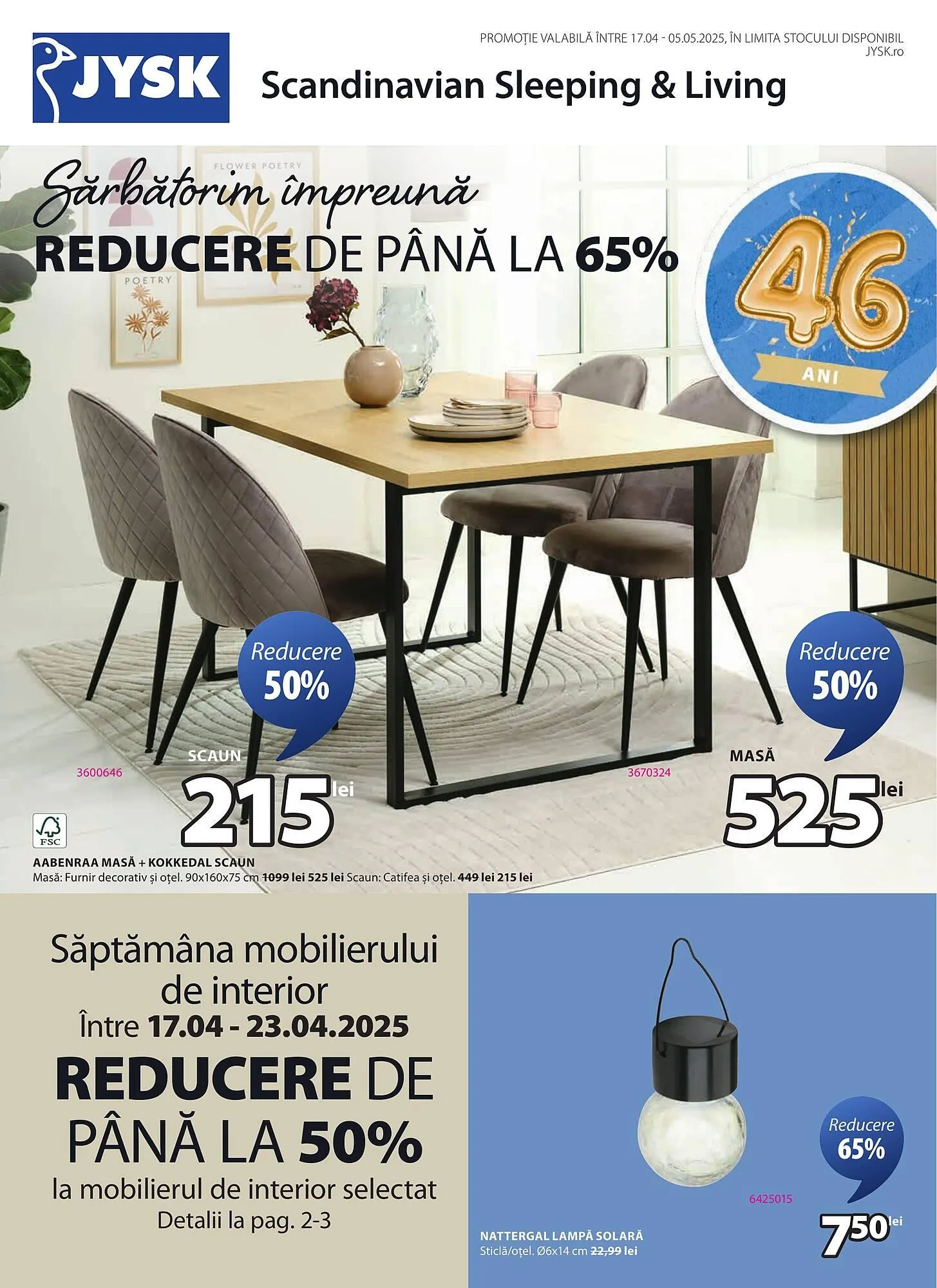 Catalog Catalog JYSK de la 17 aprilie până la 5 mai 2025 - Revista Pagina 1