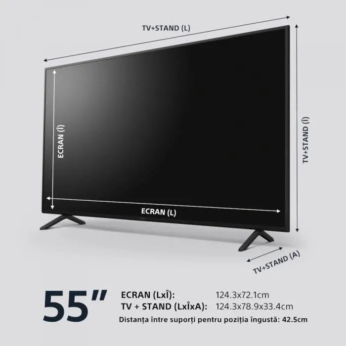 Televizor Smart Sony Bravia 55X75WL, 139 cm, Ultra HD 4K, Clasa G