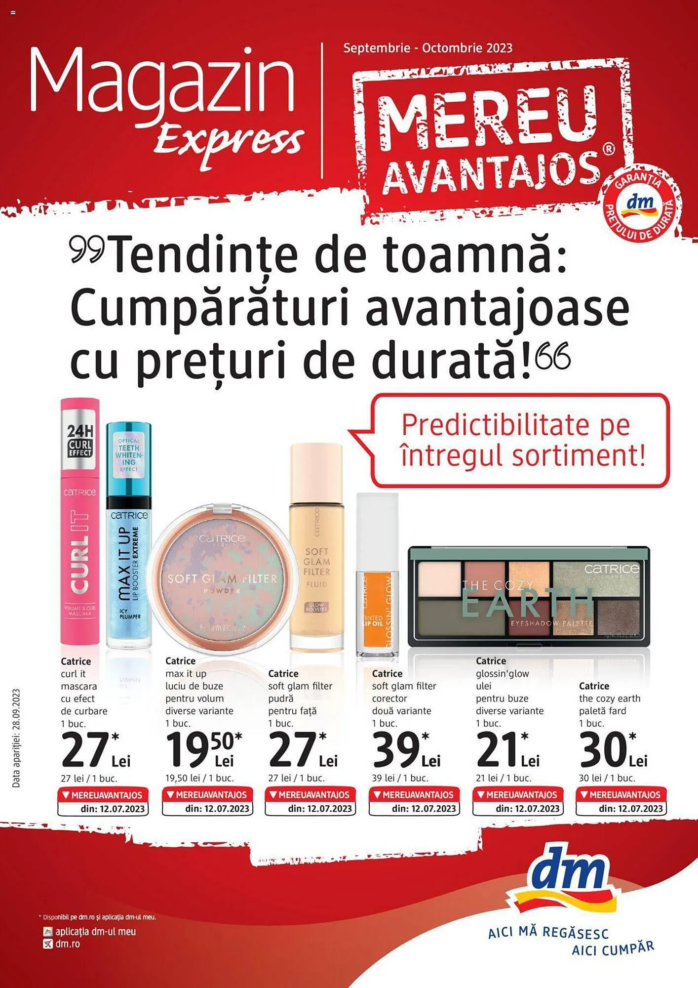 Catalog DM catalog de la 28 septembrie până la 31 octombrie 2023 - Revista Pagina 1