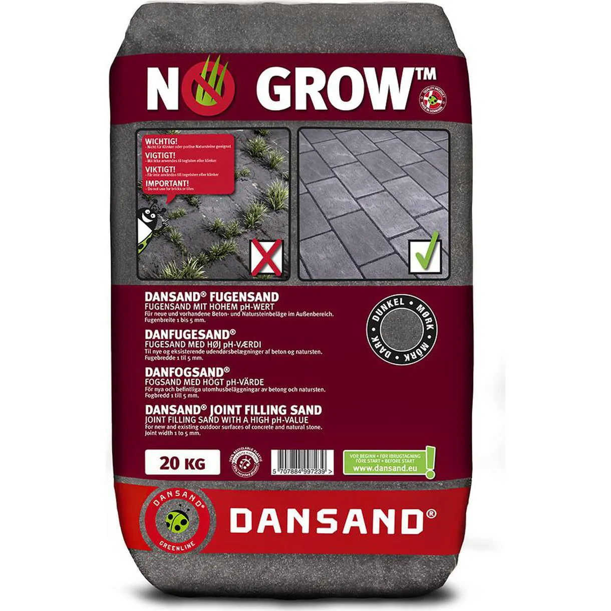 FOGSAND DANSAND OGRÄSHÄMMANDE GRAFIT