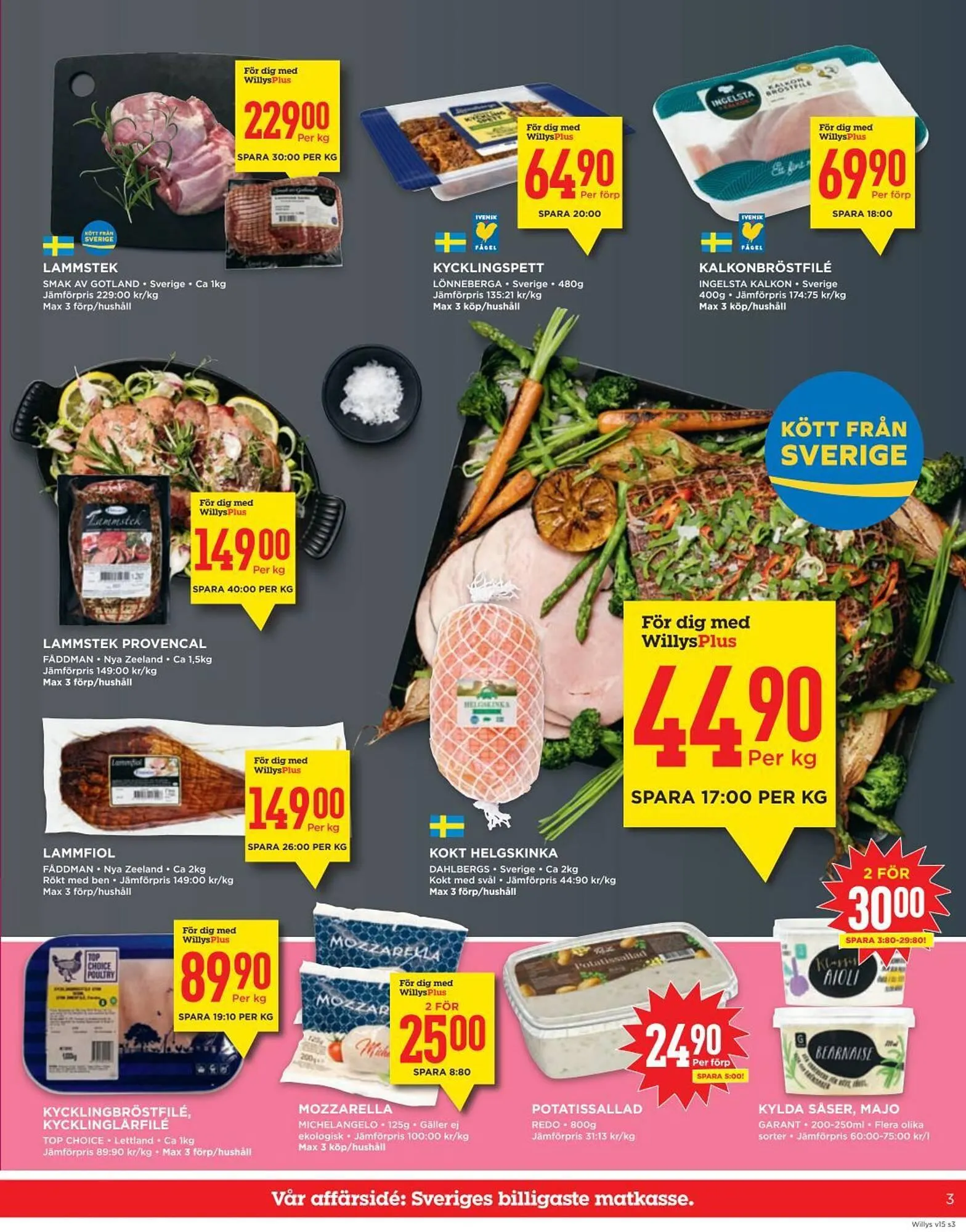 Willys reklamblad från 7 april till 14 april 2025 - Reklamblad sidor 3
