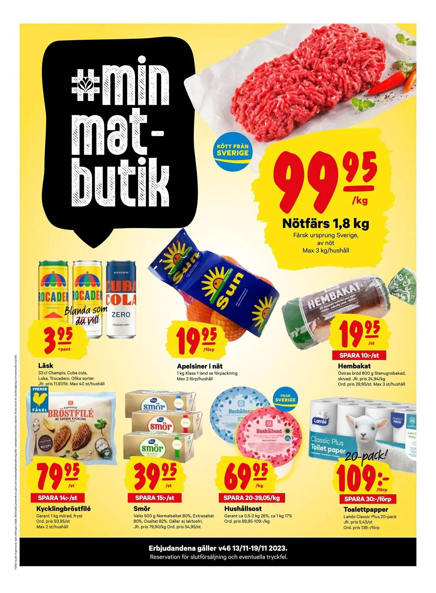 minmatbutik reklamblad från 12 november till 19 november 2023 - Reklamblad sidor 1