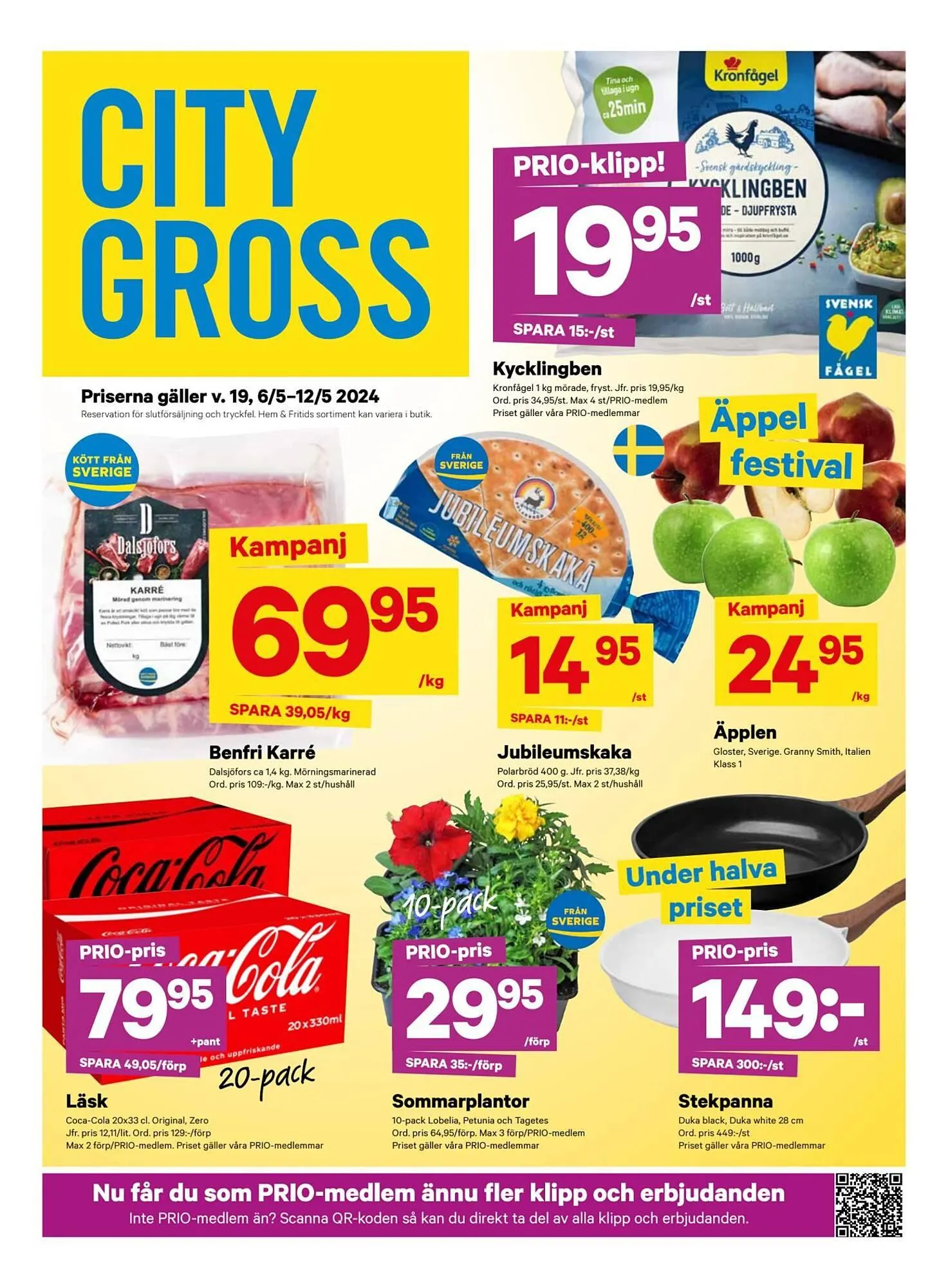 City Gross reklamblad från 5 maj till 12 maj 2024 - Reklamblad sidor 1