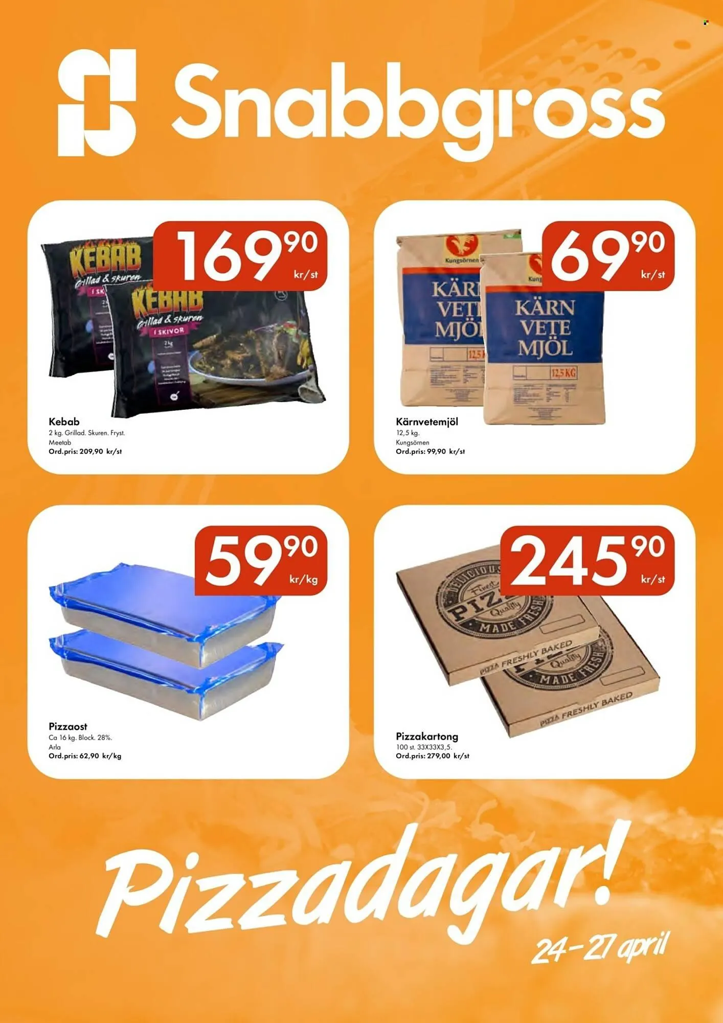 Snabbgross reklamblad från 24 april till 27 april 2025 - Reklamblad sidor 1