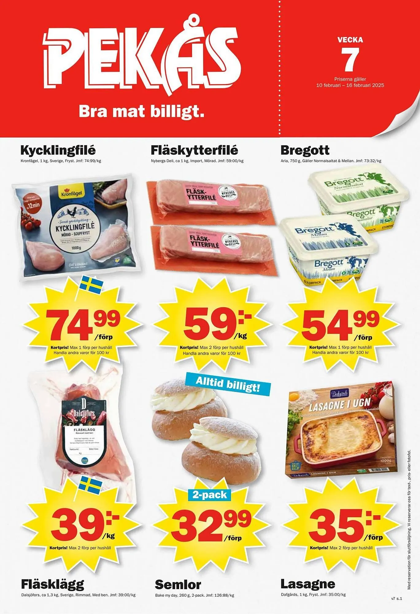 Pekås reklamblad - 1