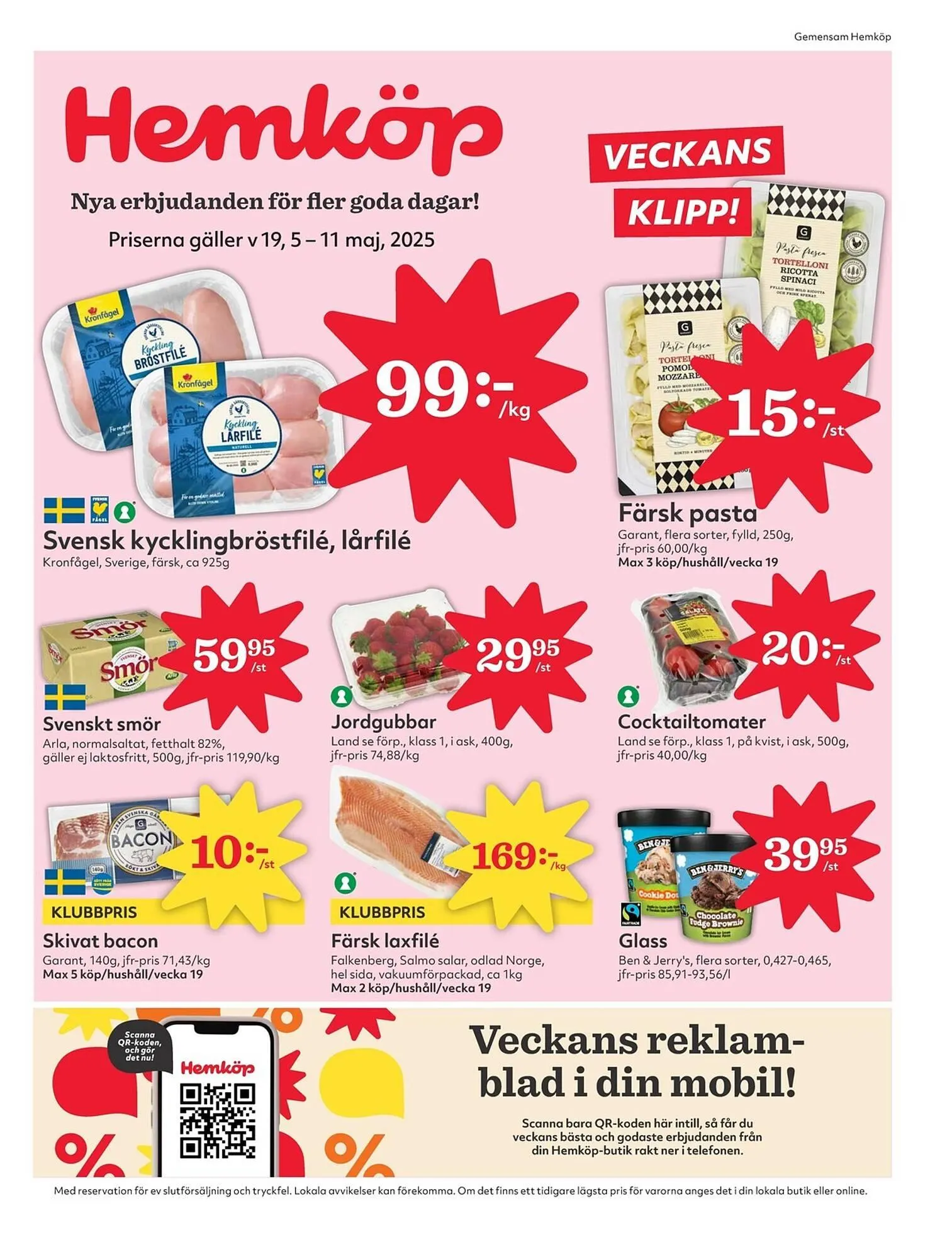 Hemköp reklamblad från 5 maj till 11 maj 2025 - Reklamblad sidor 1